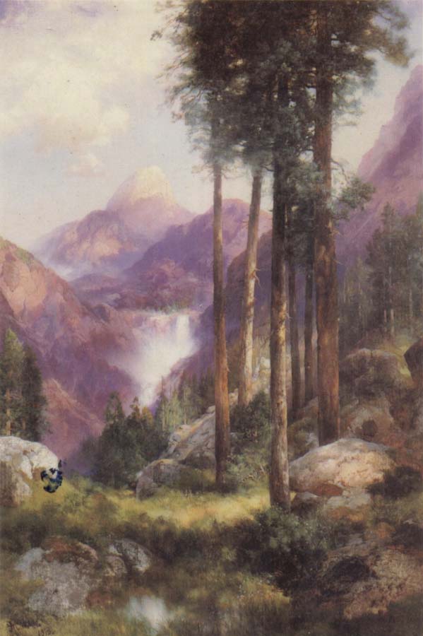 Thomas Moran Yosemite Valley,Vernal Falls